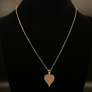 Gold Heart Pendant Necklace